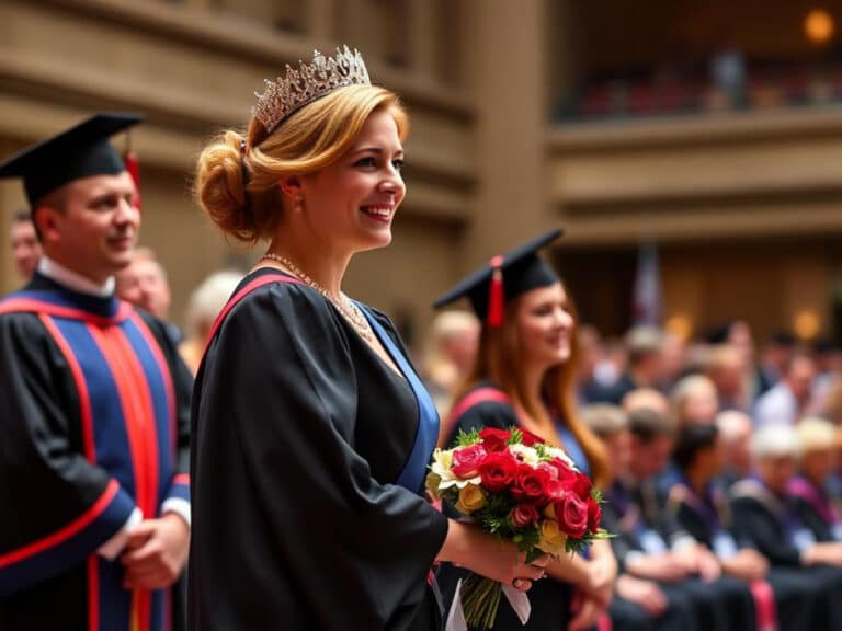 Prinses van Oranje bij Graduation Ceremony Universiteit van Amsterdam