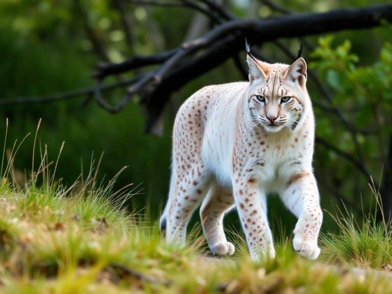 Ultra-rare white Iberian Lynx caught on camera for the first time since near-extinction