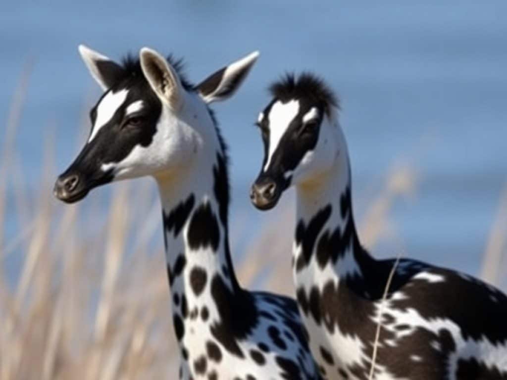 Extremely rare piebald deer couple found roaming Long Island