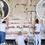 Spectacular fresco lost to Pompeii disaster 2,000 years ago finally being pieced together by archaeologists